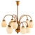 Cream Ceiling Lamp in Brass and Glass from Ansgar Fog & Erik Mørup, 1940s For Sale - Image 8 of 8