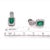 Natural Emerald Diamond Stud Earrings 14k Gold 2.74 TCW Certified For Sale - Image 11 of 12
