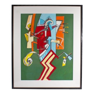 Abstract Mixed Media Painting by James L. Bruch For Sale