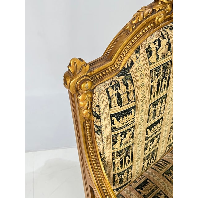 Vintage Andre Originals French Neoclassical Giltwood Armchairs - A Pair For Sale - Image 10 of 14