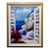 "View to Santorini" Original Print on Canvas by Barbara McCann, Framed, Hand Signed For Sale