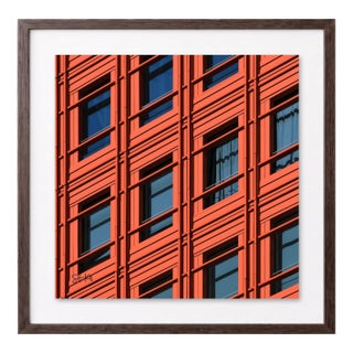 “Central Saint Giles 02” Giclee Archival Pigment Print 24x24 Framed in Walnut For Sale