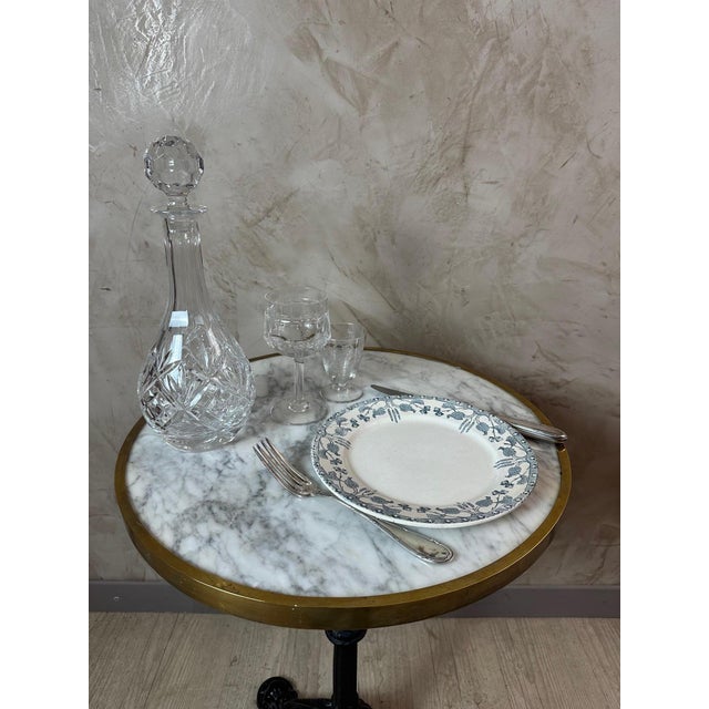 Crystal Glasses, 1930, Set of 10 For Sale - Image 3 of 13