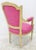 French Carved Cream Painted Fauteuil/Arm Chair For Sale - Image 5 of 9