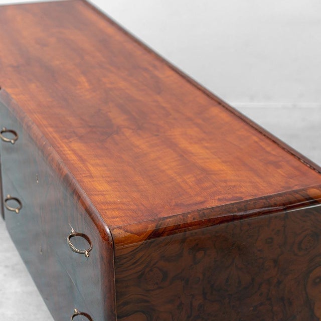 Vintage Sideboard in Wood and Brass, 1960s For Sale - Image 12 of 13