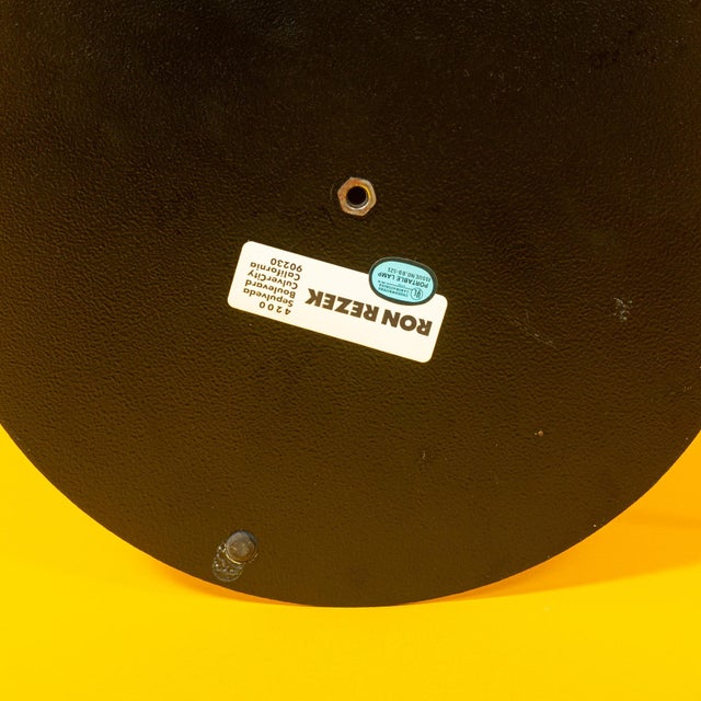 White Modernist Table Lamp by Ron Rezek For Sale - Image 8 of 9