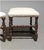 French Pair of Louis XIII Style French Twist Oak Stools For Sale - Image 3 of 5