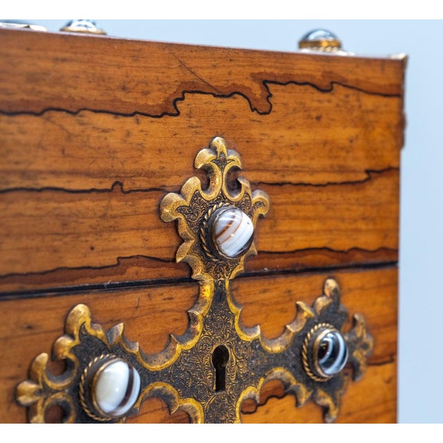 Gothic Revival Box in Olive Wood, 1880 For Sale - Image 9 of 18