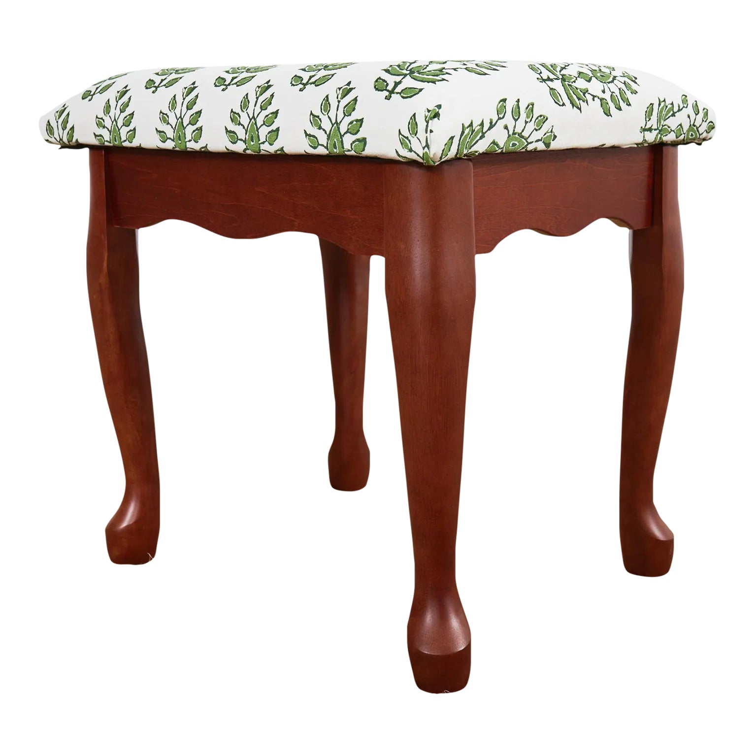 Country English Style Wooden Footstool Chairish