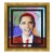 2009 President Obama Pop Art Blue Acrylic Painting on Canvas Peter Max For Sale