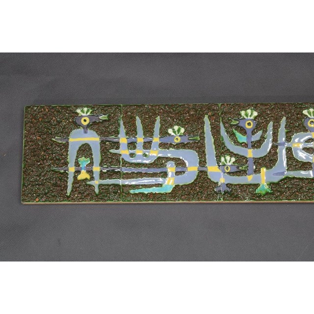 Mid-Century Ceramic Bird Wall Panel, Czechoslovakia, 1970s For Sale - Image 3 of 9