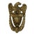 Mid-Century Polished Brass American Eagle Door Knocker For Sale