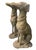 Stone Pair of Mid-Century Neoclassical Style Cast Stone Seated Greyhound Statues For Sale - Image 7 of 10