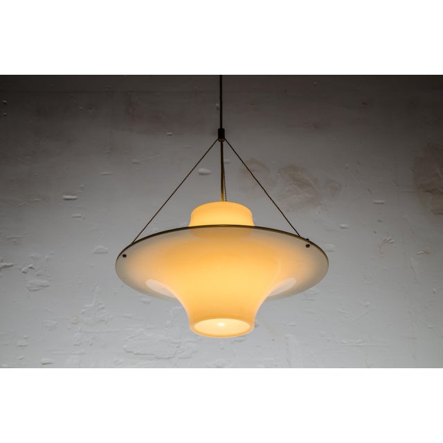 Silver Vintage Skyflyer Lamp by Yki Nummi for Adelta, 1960s For Sale - Image 8 of 9