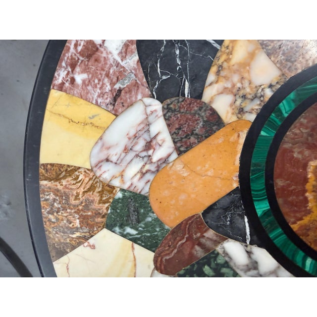 19th Century Specimen Marble Table Top with Custom Base For Sale - Image 9 of 14
