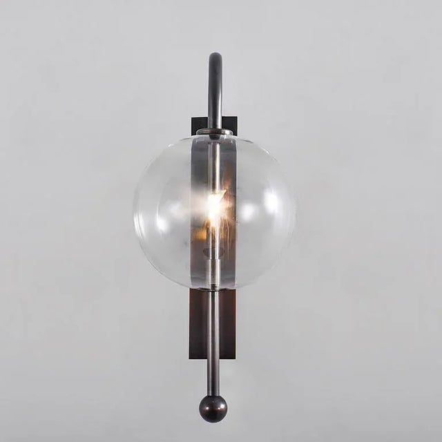 Naples Black Gunmetal Wall Sconce by Schwung For Sale - Image 4 of 7