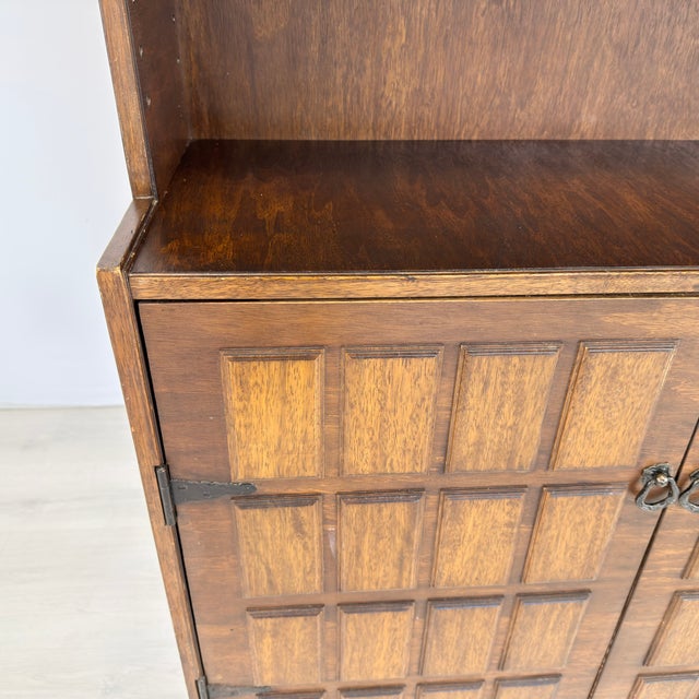 Brown Dutch Brutalist Shelving Units - A Pair For Sale - Image 8 of 13