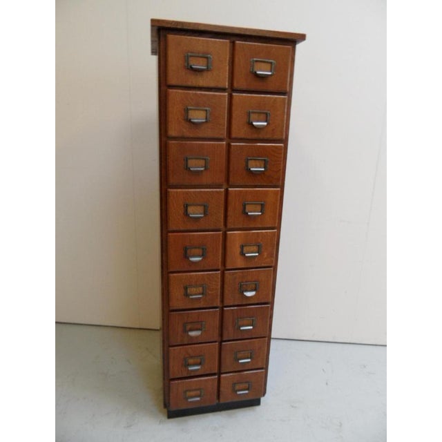 Antique Dutch Apothecary Cabinet in Oak, 1890s For Sale - Image 12 of 13
