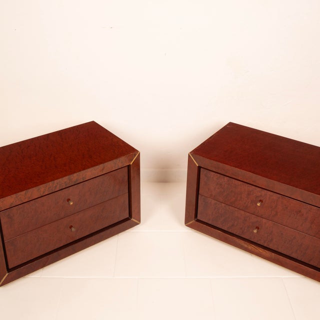 Bedside Tables by Gianluigi Gorgoni for Fratelli Turri, 1980s, Set of 2 For Sale - Image 16 of 18