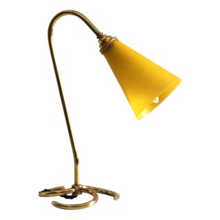 Mid-Century Modern Brass Table Lamp, 1950s For Sale