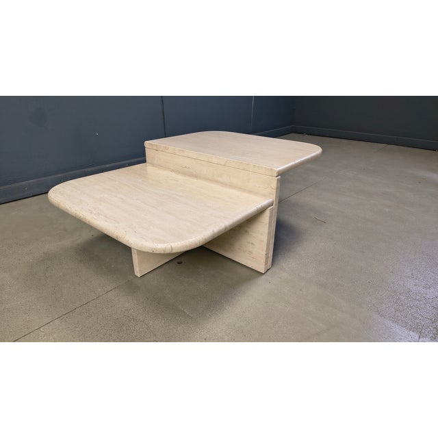 Stone Vintage Travertine Coffee Tables, 1970s, Set of 2 For Sale - Image 7 of 10