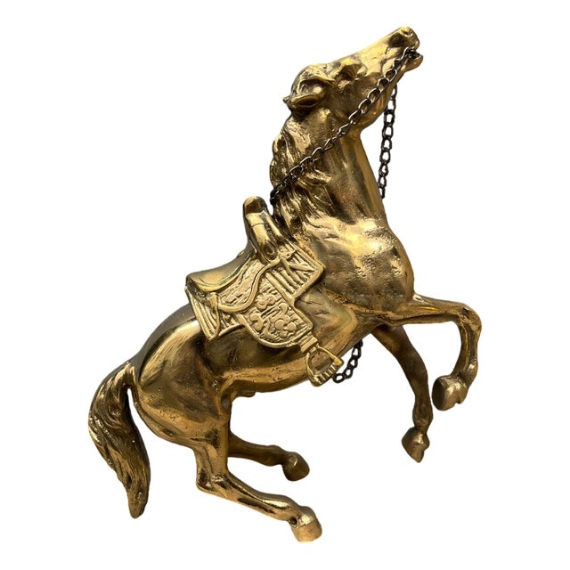 Large Brass Horse Figurine For Sale