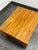 Modernist Butcher-Block Oak Side Table, Vintage For Sale - Image 9 of 12