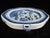 Chinese Chinese Export 19thc Canton Blue Village Porcelain Octagonal Warming Dish Plate For Sale - Image 3 of 7