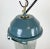 Industrial Industrial Soviet Bunker Pendant Light in Blue, 1970s For Sale - Image 3 of 13