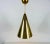 1950s Polished Brass Pendant Lamp in the Style of Paavo Tynell, 1950s, Set of 3 For Sale - Image 5 of 10