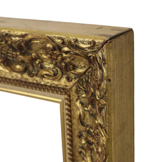 Vintage Frame with Rococo Style Floral Motifs For Sale - Image 9 of 17