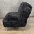 Black Skyline Furniture Black Faux-Fur Slipper Chair + Acrylic Legs For Sale - Image 8 of 12