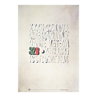 1994 Original Italian Poster, XXXII Biennale d'Arte Di Venezia (The 100 Best Posters Collection) For Sale