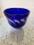 Modern Late 20th Century Handmade Cobalt Glass Bowl Signed by Artist Linda Backus For Sale - Image 3 of 9