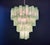 Mid-Century Modern Monumental Murano Glass Chandelier, 80 Green Alabaster Tubes, 4-Tier Italian Luxury Lighting For Sale - Image 3 of 5