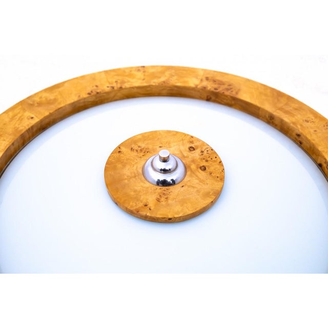 Round Ceiling Lamp, Poland, 1950s For Sale - Image 3 of 5
