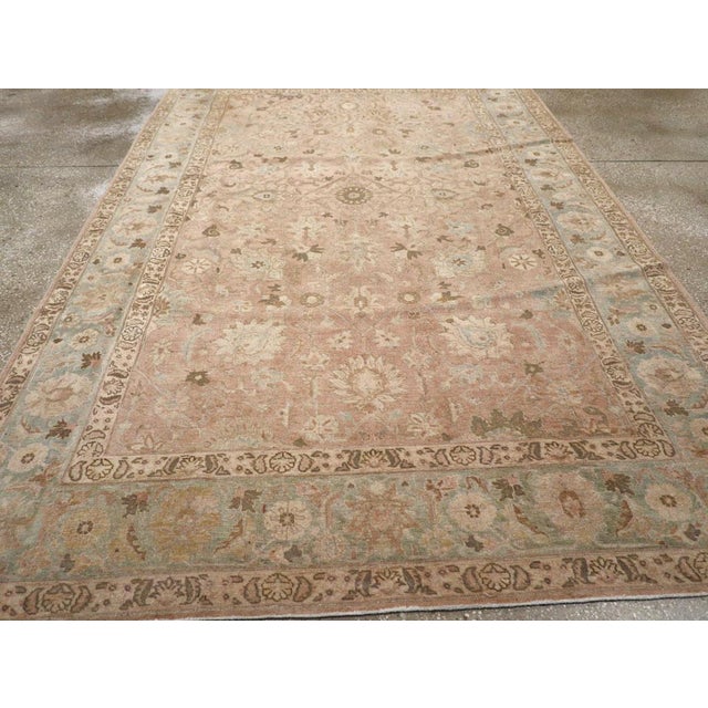 Galerie Shabab Collection Early 20th Century Persian Tabriz Accent Rug For Sale In New York - Image 6 of 8