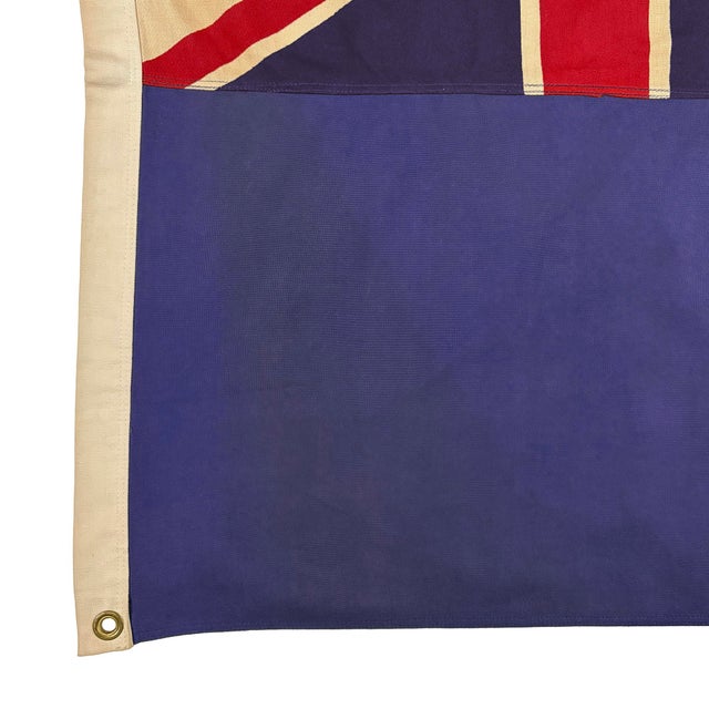 Vintage Cotton Flag of New Zealand With Sewn Stars For Sale - Image 4 of 6