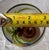 Amber Late 20th Century Set of Seven Hand-Painted Tropical Toucan Wine Glasses With Amber Stems. Coastal Tropical Entertaining For Sale - Image 8 of 9