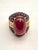 2020s Bochic “Orient” Yellow Sapphire & Ruby Cocktail Ring Set In 18K Gold & Silver For Sale - Image 5 of 12