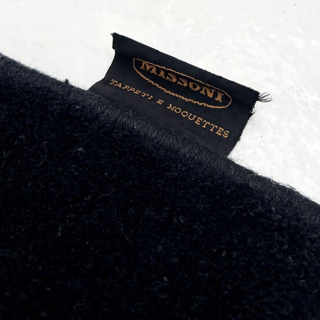 Large Geometric Wool Rug from Missoni, 1980s For Sale - Image 4 of 9