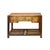 Vintage Brown Stain Patina Deep Rectangular Drawers Desk Table For Sale - Image 4 of 13
