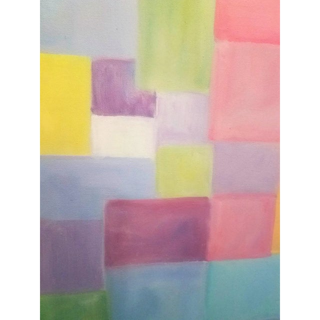 Contemporary Original Multi-Colored Abstract by Christine Frisbee - "Patchwork" For Sale In Providence - Image 6 of 10