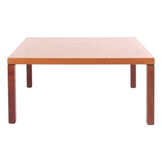 Large Square Coffee Table in Light Mahogany by Erik Jørgensen Møbelfabrik, 1960s For Sale