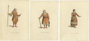 Vestments of the Koriak 1814, Paper, Set of 3
