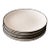 Set of 8 Minimalist "Variation 1 Dé" Dessert Plates by Ann Demeulemeester for Serax, in White Glazed Porcelain With Organic Black Border For Sale