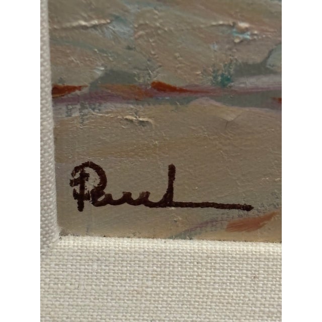 Contemporary Large Botanical Garden Landscape Oil Painting, Framed For Sale - Image 10 of 12