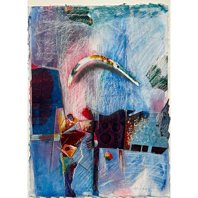 Apolinary Smolarek, Abstract Composition, 1980s, Mixed Media on Paper For Sale - Image 4 of 7