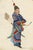 Paper Canton School Artist, Archer Soldier, 18th Century, Gouache on Paper For Sale - Image 7 of 7