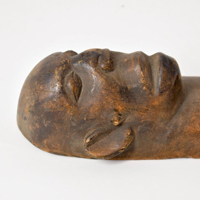 Early 20th Century Makonde Njorowe Pregnant Belly Mask Tanzania For Sale - Image 4 of 7